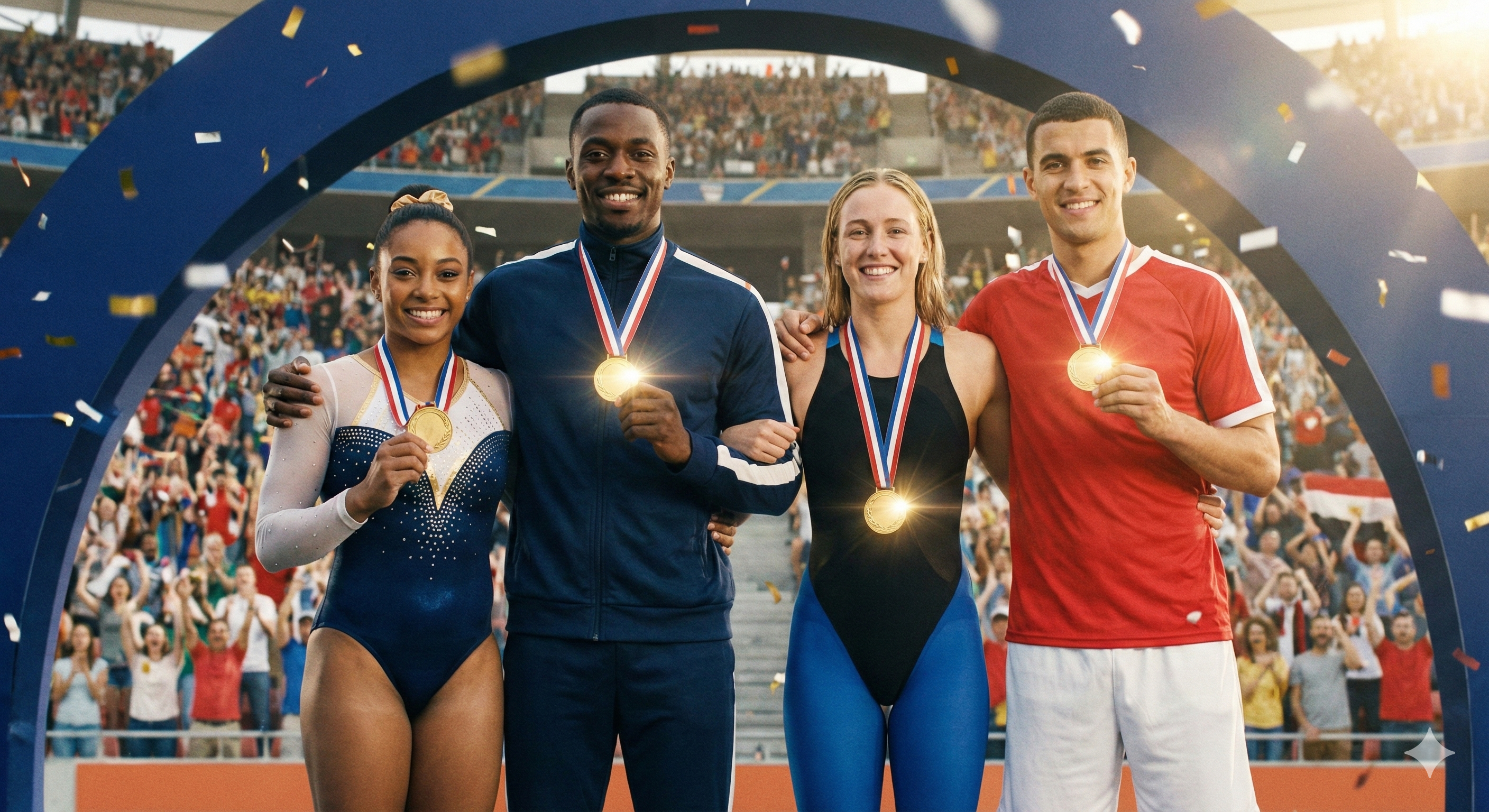 Atleta cruzando meta